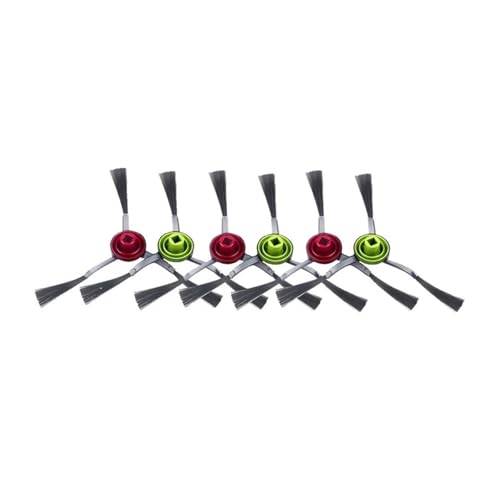 Staubsaugerzubehör Mopp-Staubbeutel Hepa-Filter Hauptseitenbürste Mülleimer, kompatibel for Ecovacs TURBO(6pcs Side brush) von JKFMCD