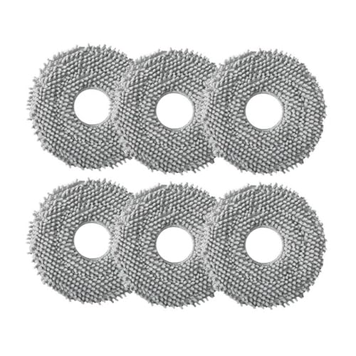 Staubsaugerzubehör Staubbeutel Hauptseitenbürste Hepa-Filter Mopptücher Ersatz, kompatibel for Roborock Q Revo MaxV(6 mop cloth) von JKFMCD