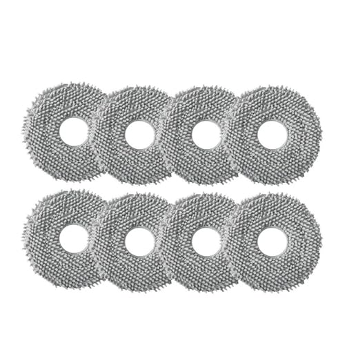 Staubsaugerzubehör Staubbeutel Hauptseitenbürste Hepa-Filter Mopptücher Ersatz, kompatibel for Roborock Q Revo MaxV(8 mop cloth) von JKFMCD
