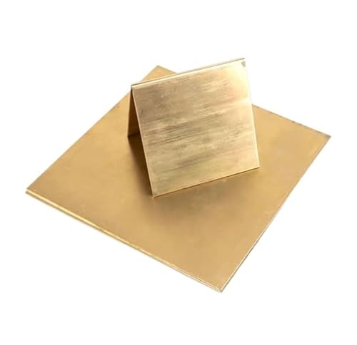 1 Stück Messingblech – langlebige dünne Messingmetallplatte for Präzisionsteile und Schweißarbeiten, Optionen 200 x 200 mm und 300 x 300 mm(300x300x8mm) von JKFNAGOE
