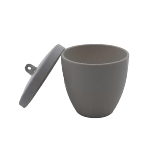 10 Stück Hochtemperatur-Porzellantiegel mit Deckel – langlebige Keramiktiegel for den Einsatz im Labor und in der Industrie(25ml) von JKFNAGOE