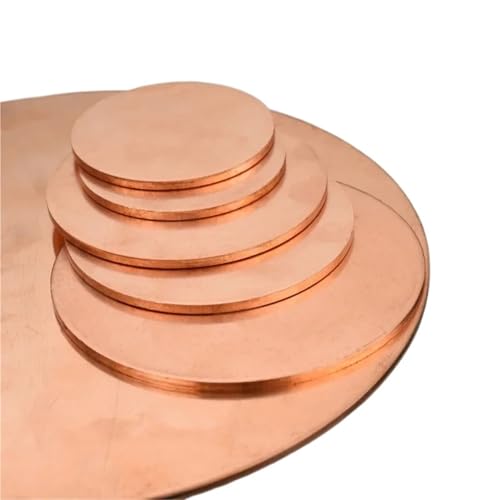 DIY T2 Kupferscheiben-Rundplattenblatt - Präzisionsgeschnittene Kupferscheiben in verschiedenen Durchmessern (20–200 mm), Stärken (1,5–3 mm)(1.5x80mm 2pcs) von JKFNAGOE