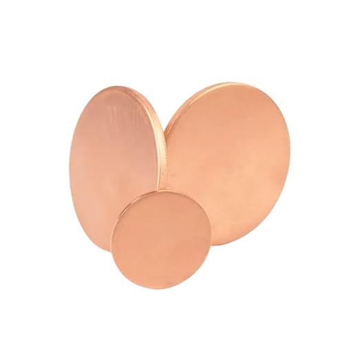 Hochwertige Rohlinge aus reinem Kupfer – präzisionsgeschnittene runde Platten mit 10–300 mm Durchmesser und 0,3–4 mm Dicke for Bastel- und Heimwerkerprojekte(1PC 1mm x140mm) von JKFNAGOE