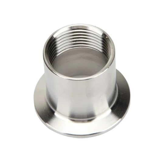 Tri-Clamp-Gewindefitting aus Edelstahl – Außen-/Innengewindeanschluss, gerader Sanitärflansch, SS304, 1 Stück(25.4MM*1/2INCH) von JKFNAGOE