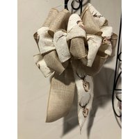 Kranz Schleife Für Weihnachten Burlap Und Hirschband von JKGCustomBoutique