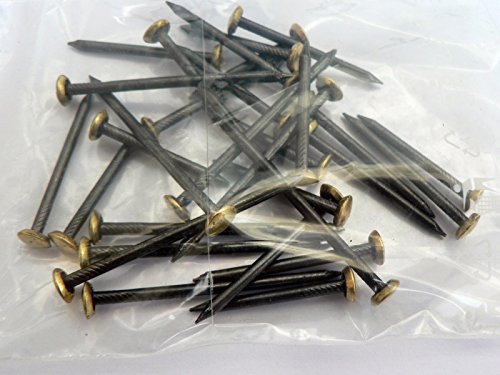 30 Stück Stahl-Nägel 20, 30, 40 mm gebläut gehärtet mit Messingkopf, Bildernägel 30 Stück Stahl-Nägel 20, 30, 40 mm gebläut gehärtet mit Messingkopf, Bildernägel von JK Internethandel