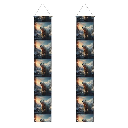 JKIEGOQ Banner mit Eisbär im Winter – stabil, langlebig, waschbar und wiederverwendbar, Abschlussdekoration, 30,5 x 180 cm JKIEGOQ Banner mit Eisbär im Winter – stabil, langlebig, waschbar und wiederverwendbar, Abschlussdekoration, 30,5 x 180 cm von JKIEGOQ