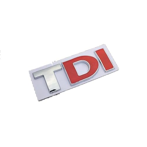 JKIOHG Auto Logo Emblem Badge für TDI, 3D Körper Frontklappe Kofferraum Heckklappen Logo Aufkleber Buchstaben Emblem Abzeichen-Zubehör,A JKIOHG Auto Logo Emblem Badge für TDI, 3D Körper Frontklappe Kofferraum Heckklappen Logo Aufkleber Buchstaben Emblem Abzeichen-Zubehör,A von JKIOHG