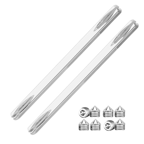 JKITNHJOT Vierkantstift 8mm x150mm, 2 Stück Drückerstift für Türgriff, Vierkant für Drückergarnitur Türdrücker für Türschloss Innentür, mit 8 Stk M6 Schraube JKITNHJOT Vierkantstift 8mm x150mm, 2 Stück Drückerstift für Türgriff, Vierkant für Drückergarnitur Türdrücker für Türschloss Innentür, mit 8 Stk M6 Schraube von JKITNHJOT
