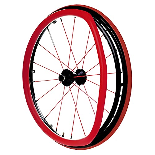 24-Zoll-Rollstuhl-Schubwagen-Ring-Schutzhülle, (EIN Paar), Rollstuhl-Schubrand-Abdeckungen, rutschfeste, verschleißfeste Handschub-Abdeckung von JKLAND