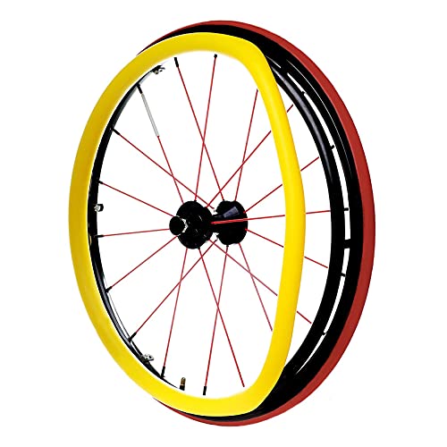 24-Zoll-Rollstuhl-Schubwagen-Ring-Schutzhülle, (EIN Paar), Rollstuhl-Schubrand-Abdeckungen, rutschfeste, verschleißfeste Handschub-Abdeckung von JKLAND