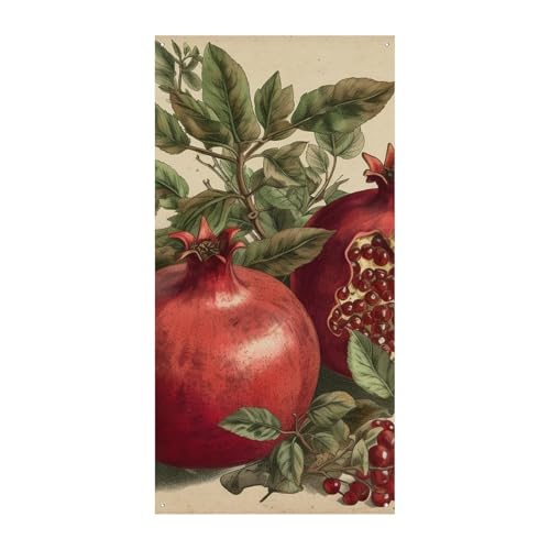 Beeren von Granatapfel Türabdeckung Banner Willkommen Eingang Schild Party Banner Urlaub Party Dekorationen Geburtstag Banner für festliche Feiern 70 x 35,4 Zoll Beeren von Granatapfel Türabdeckung Banner Willkommen Eingang Schild Party Banner Urlaub Party Dekorationen Geburtstag Banner für festliche Feiern 70 x 35,4 Zoll von JKLQWH