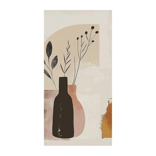 Beige und Braun Türabdeckung Banner Willkommen Eingang Schild Party Banner Urlaub Party Dekorationen Geburtstag Banner für festliche Feiern 70 x 35,4 Zoll von JKLQWH
