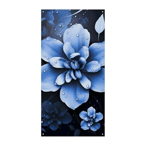 Blaue Blume Türabdeckung Banner Willkommen Eingang Schild Party Banner Urlaub Party Dekorationen Geburtstag Banner für festliche Feiern 70 x 35,4 Zoll Blaue Blume Türabdeckung Banner Willkommen Eingang Schild Party Banner Urlaub Party Dekorationen Geburtstag Banner für festliche Feiern 70 x 35,4 Zoll von JKLQWH