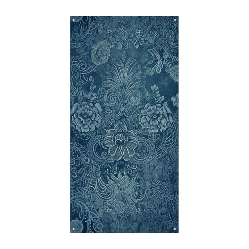 Blaue florale Spitze Türabdeckung Banner Willkommen Eingang Schild Party Banner Urlaub Party Dekorationen Geburtstag Banner für festliche Feiern 70 x 35,4 Zoll Blaue florale Spitze Türabdeckung Banner Willkommen Eingang Schild Party Banner Urlaub Party Dekorationen Geburtstag Banner für festliche Feiern 70 x 35,4 Zoll von JKLQWH