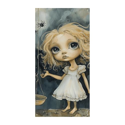 Blondes Mädchen mit großen Augen Türabdeckung Banner Willkommen Eingang Schild Party Banner Urlaub Party Dekorationen Geburtstag Banner für festliche Feiern 178,8 x 89,9 cm Blondes Mädchen mit großen Augen Türabdeckung Banner Willkommen Eingang Schild Party Banner Urlaub Party Dekorationen Geburtstag Banner für festliche Feiern 178,8 x 89,9 cm von JKLQWH