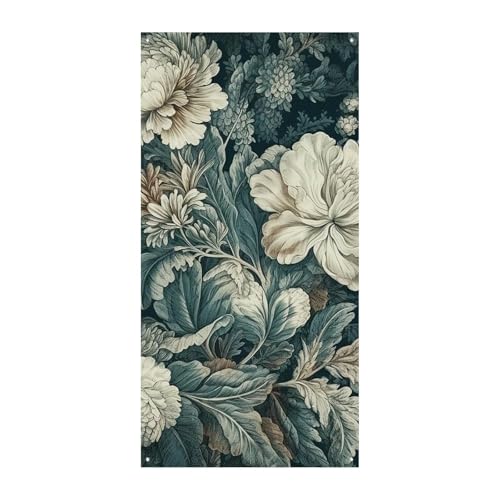 Blumen Türabdeckung Banner Willkommen Eingang Schild Party Banner Urlaub Party Dekorationen Geburtstag Banner für festliche Feiern 70 x 35,4 Zoll von JKLQWH