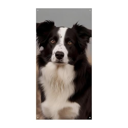 Border Collie Türabdeckung Banner Willkommen Eingang Schild Party Banner Urlaub Party Dekorationen Geburtstag Banner für festliche Feiern 178,8 x 89,9 cm Border Collie Türabdeckung Banner Willkommen Eingang Schild Party Banner Urlaub Party Dekorationen Geburtstag Banner für festliche Feiern 178,8 x 89,9 cm von JKLQWH