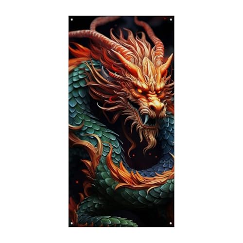 Chinesischer Drache Türabdeckung Banner Willkommen Eingang Schild Party Banner Urlaub Party Dekorationen Geburtstag Banner für festliche Feiern 70 x 35,4 Zoll Chinesischer Drache Türabdeckung Banner Willkommen Eingang Schild Party Banner Urlaub Party Dekorationen Geburtstag Banner für festliche Feiern 70 x 35,4 Zoll von JKLQWH
