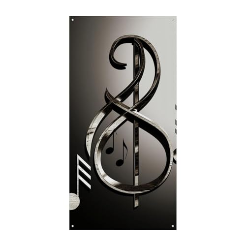 Musik-Symbol Türabdeckung Banner Willkommen Eingang Schild Party Banner Urlaub Party Dekorationen Geburtstag Banner für festliche Feiern 70 x 35,4 Zoll Musik-Symbol Türabdeckung Banner Willkommen Eingang Schild Party Banner Urlaub Party Dekorationen Geburtstag Banner für festliche Feiern 70 x 35,4 Zoll von JKLQWH