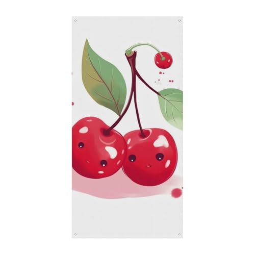 Niedliche Kirsche Türabdeckung Banner Willkommen Eingang Schild Party Banner Urlaub Party Dekorationen Geburtstag Banner für festliche Feiern 70 x 35,4 Zoll Niedliche Kirsche Türabdeckung Banner Willkommen Eingang Schild Party Banner Urlaub Party Dekorationen Geburtstag Banner für festliche Feiern 70 x 35,4 Zoll von JKLQWH