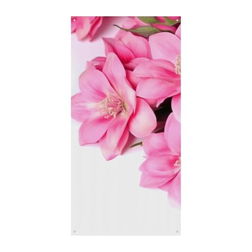 Schöne Blumen Türabdeckung Banner Willkommen Eingang Schild Party Banner Urlaub Party Dekorationen Geburtstag Banner für festliche Feiern 70 x 35,4 Zoll von JKLQWH