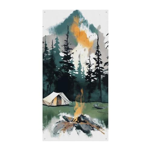 Wilderness Natur Camping Türabdeckung Banner Willkommen Eingang Schild Party Banner Urlaub Party Dekorationen Geburtstag Banner für festliche Feiern 70 x 35,4 Zoll Wilderness Natur Camping Türabdeckung Banner Willkommen Eingang Schild Party Banner Urlaub Party Dekorationen Geburtstag Banner für festliche Feiern 70 x 35,4 Zoll von JKLQWH