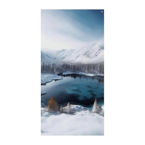 Wintergebirge Schneeszene Türabdeckung Banner Willkommen Eingang Schild Party Banner Urlaub Party Dekorationen Geburtstag Banner für festliche Feiern 70 x 35,4 Zoll Wintergebirge Schneeszene Türabdeckung Banner Willkommen Eingang Schild Party Banner Urlaub Party Dekorationen Geburtstag Banner für festliche Feiern 70 x 35,4 Zoll von JKLQWH