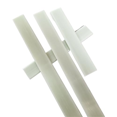 2 Stück 0,5 m flache Fiberglas-Massivstäbe – weiße quadratische Stäbe zur Verstärkung von RC-Flugzeugmodellen und for DIY-Projekte(4.7X15.5mm) von JKODE