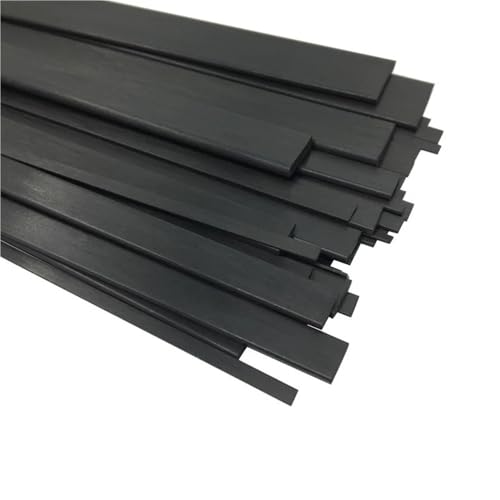 40 Stück Carbonfaserplatten 500 mm – flache Streifen for RC-Drachen, Modellbau und Gartendekoration(0.5x3x500mm) von JKODE