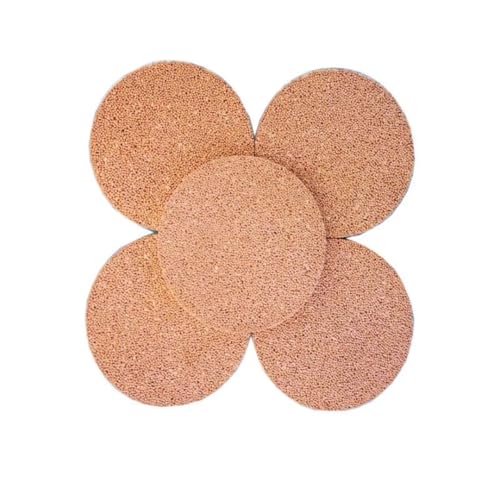 5 Stück anpassbarer Kupferpulver-Sinterfilter-Schalldämpfer for pneumatische Systeme – 2 mm Dicke, 5–100 µm Filtration(44mm) von JKODE