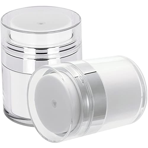 JKODE 2 Stück Flasche weiß Wiederverwendbare Emulsion und Creme Pumpe Dosenspender JKODE 2 Stück Flasche weiß Wiederverwendbare Emulsion und Creme Pumpe Dosenspender von JKODE