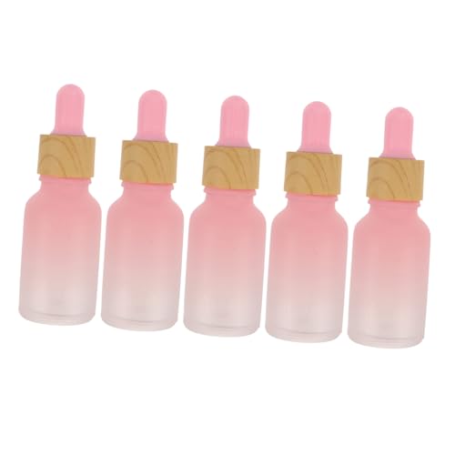 JKODE 5 Stück 30 ml Tropfflasche aus Glas for ätherische Öle, rosa, Verpackung for die tägliche Reise, Hautpflegeprodukte usw. JKODE 5 Stück 30 ml Tropfflasche aus Glas for ätherische Öle, rosa, Verpackung for die tägliche Reise, Hautpflegeprodukte usw. von JKODE
