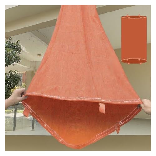 Robuste Entladerutsche aus Segeltuch – 20 m lange Anti-Fall-Planenrutsche for einfachen Frachttransport(Orange,22x2m) von JKODE