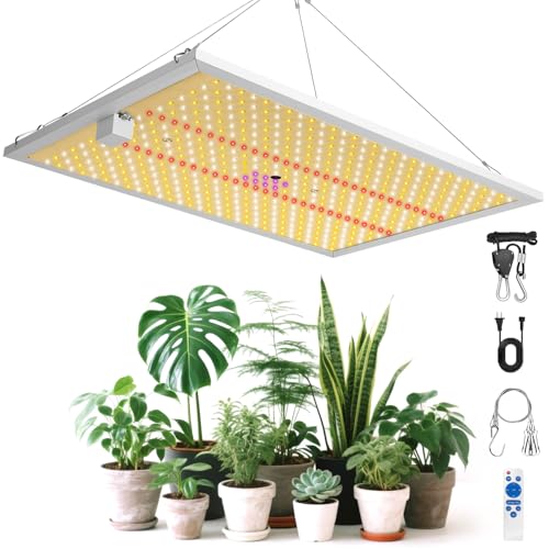 100W Pflanzenlampe - IP65 wasserdichte 540 LEDs Pflanzenlicht, pflanzenlampe led vollspektrum, Pflanzenleuchte, Wachsen licht mit 4/8/12H Zeitschaltuhr 10 Arten von Helligkeit für Zimmerpflanzen von JKOKPMG