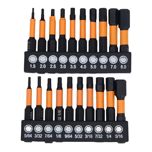 20 Stücke Sechskantbits mit 1/4 -Zoll -Schaft -Metrik Imperial Magnetic Legierte Stahlbit für Schraubendreher -Aufprallbohrer 20 Stücke Sechskantbits mit 1/4 -Zoll -Schaft -Metrik Imperial Magnetic Legierte Stahlbit für Schraubendreher -Aufprallbohrer von JKOKPMG