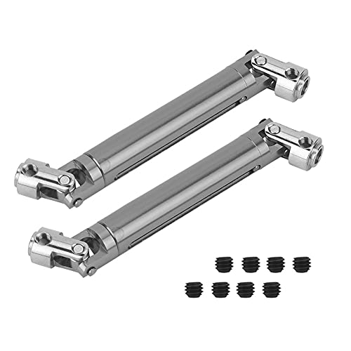 Alloy -Antriebswellen -Kit RC -Auto -Upgrade -Teile Hochleistungsdauere Ersatzübertragungswelle für RGT 86100 1/10 RC Crawler Black Silver Blue Titanium 15 cm (Du färbte) von JKOKPMG