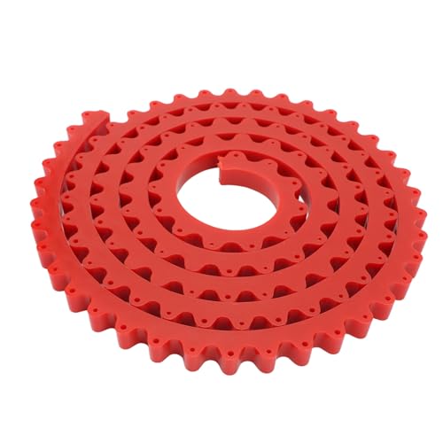 Einstellbares Fixierstreifen Holzbearbeitungsprofiling-Werkzeug, flexible Kurvenvorlagenübertragungsmuster Striping-Werkzeug für Holzarbeiter, Handwerksprojekte, PC Red Flexible (2m) von JKOKPMG