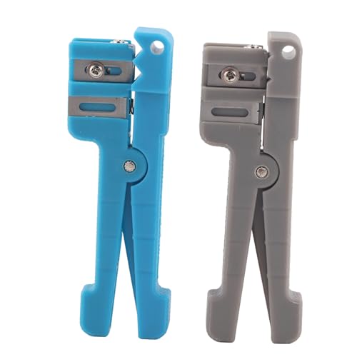 Glasfaser -Stripper -Stripper Koaxial Kabel Stripping Cutter Werkzeug Einstellbare Klingen bequemer Griff für Simplex Faser -Twisted -Paar Catv CB Antennenkabel (45-162+45-163) von JKOKPMG