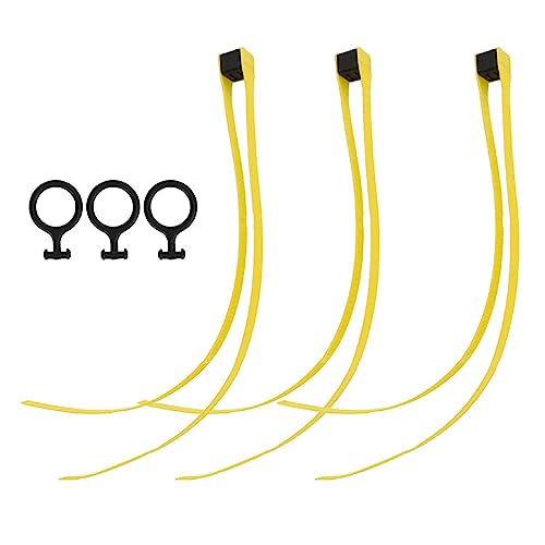 Nylon -Kabel -Krawatten -Draht -Zip -Selbstverriegelungsrückhalte stark wiederverwendbar mit Pull -Ringen für die Workshop -Garage für Outdoor -Sportgeräte 3pcs (Schwarz) (Orange) (Gelb) von JKOKPMG