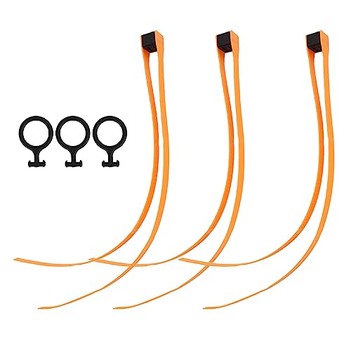 Nylon -Kabel -Krawatten -Draht -Zip -Selbstverriegelungsrückhalte stark wiederverwendbar mit Pull -Ringen für die Workshop -Garage für Outdoor -Sportgeräte 3pcs (Schwarz) (Orange) von JKOKPMG