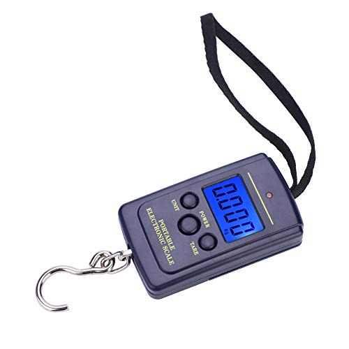 Tragbare digitale Angel waage mit LCD-Display, 40kg/88lb Kapazität, Multi-Unit-Konvertierung (kg/lb/oz/g), wasserdichte hängende Skala mit Edelstahl haken für Karpfen und grobes von JKOKPMG