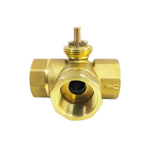 1/2" 3/4" 1" motorisierter 3-Wege-Kugelhahnkörper Innengewinde DN15 DN20 DN25 Elektrischer Messing-Dreiwege-Kugelhahnkörper(1/2",L Type) von JKPQQEHV