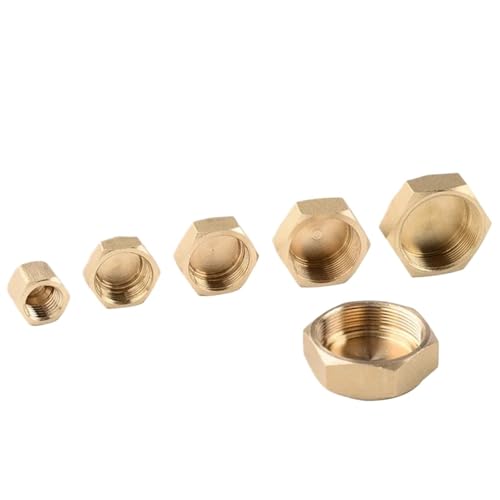 1/4 "3/8" 1/2 "5/8" 3/4 "7/8" NPT Gewinde Kupfer Stecker for Klimaanlage Externe Stop Ventil Kappe stecker(BSF 1l4) von JKPQQEHV