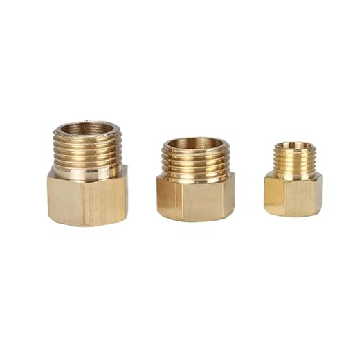 1 STÜCKE Metric Weiblichen Zu Männlichen Gewinde Messing Rohrverschraubung Adapter Koppler Stecker for Kraftstoff Gas Wasser(F M10x1-M M6x1) von JKPQQEHV