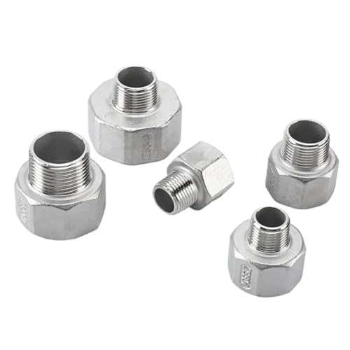 304 Edelstahl 1/2 "3/4" 1-1/4 "2" BSP Weiblich Männlich Gewinde Reduzierstück for Verbinden Rohre Und Ventile(1-1l2 x 1-1l4) von JKPQQEHV