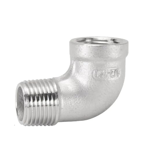 304 Edelstahl 90 Grad Ellenbogen Dn6 DN8 DN10 DN15 DN20 DN25 DN32 1/2 "BSPT for Verbinden Rohre Und Ventile(F-M,1/8") von JKPQQEHV