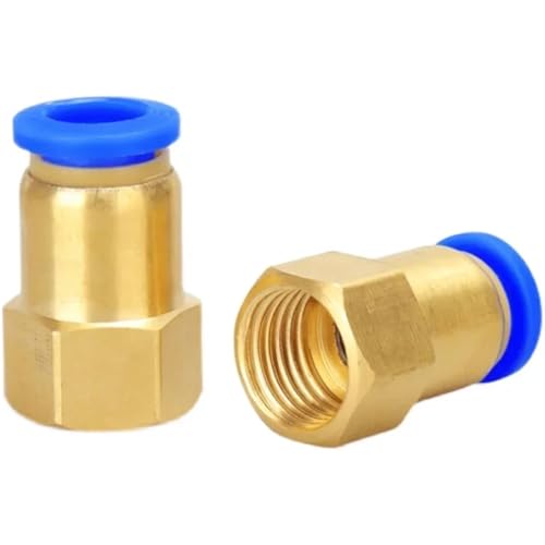 Winkelstück T-Stück Messing 1/8" 1/4" 3/8" 1/2" BSPT Männlich Weiblich 4 6 8 10 12 14 16mm Rohr Luft Pneumatische Fitting Push In Zu Verbinden SL Ventil(PCF,4-01) von JKPQQEHV