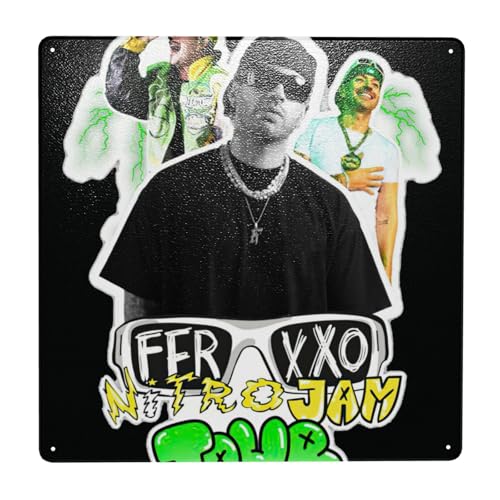 Feids SongWriter Produzent Ferxxos Metall-Blechschild Vintage Dekor Plakette Dekorative Blechmalerei Wandkunst Retro Poster Heimdekoration für Garage Eisenplatte Malerei Wanddekoration Geschenk zum von JKSISNIXK