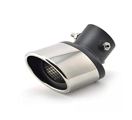 Auspuffblenden Auto Auspuff Schalldämpfer Edelstahl Schwanz Kehle Für Smart Für Fortwo Für Forfour 450 451 453 Endrohr (Color : 1) von JKSM
